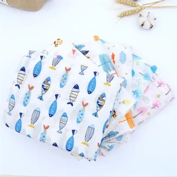 

Bamboo Muslin Swaddle Blanket Breathable Newborn Baby Swaddle 120x120cm Cute Animal Soft Infant Bath Towel Hold Wraps