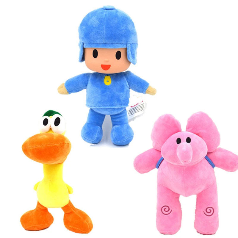 3 шт./лот 22 30 см Pocoyo Elly & Pato POCOYO плюшевые мягкие игрушки животные подарки для