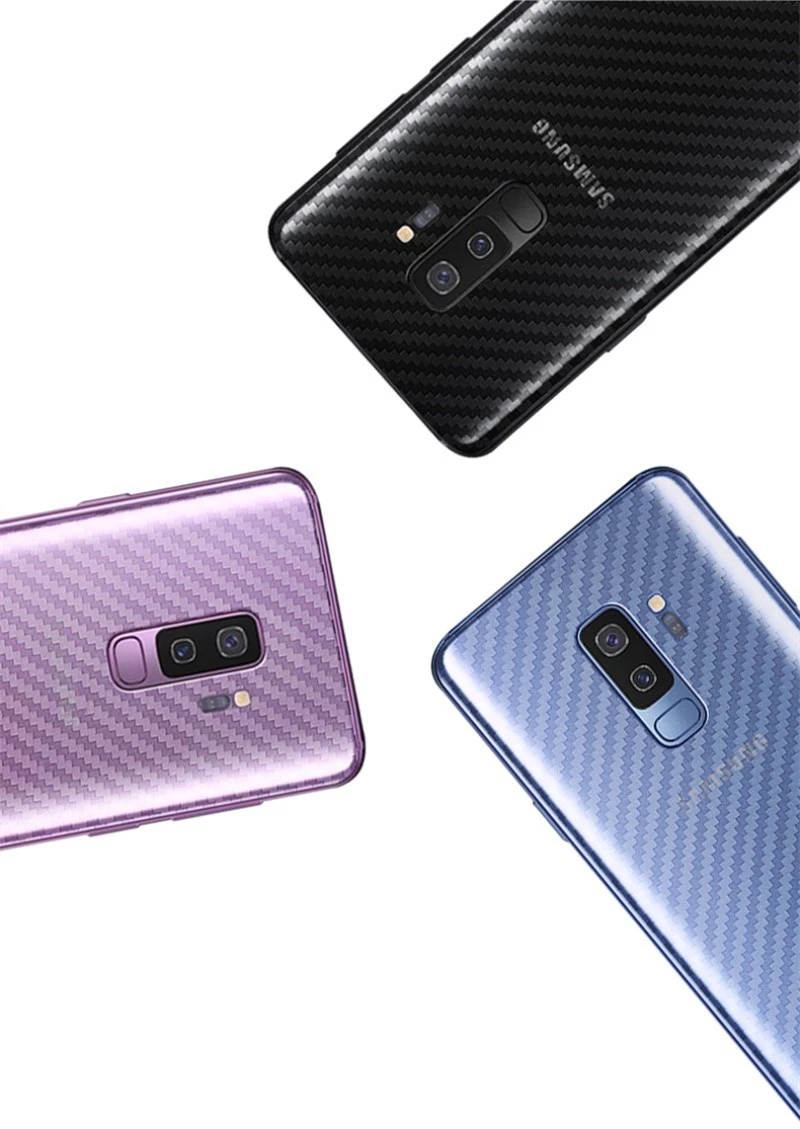 5 шт./лот чехол s для телефона samsung Galaxy S7 Edge S10 S9 S8 Plus Note 9 8 A5 углеродное волокно задняя защитная Пленка чехол