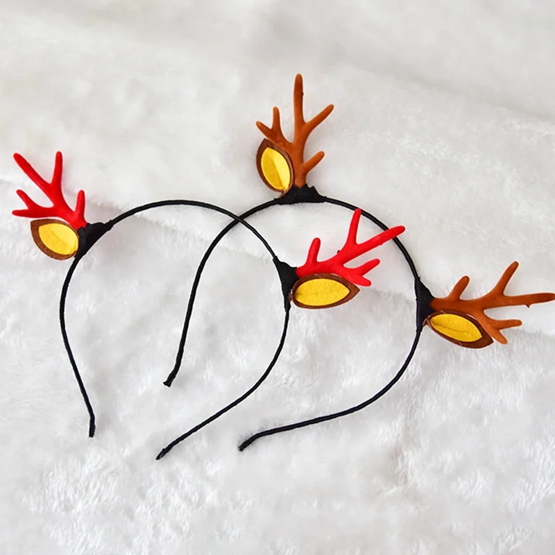 

1pc DIY Christmas Hair Accessories New Year Gift Supplies Deer Antler Headband Childrens Xmas Party Decoration