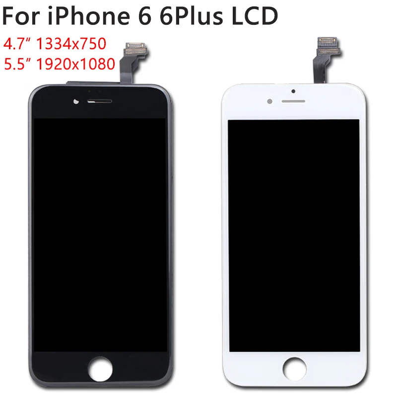 ЖК дисплей для iPhone 6 A1549 A1586 A1589 4 7 дюйма/5 5 дюйма|Экраны мобильных телефонов| |