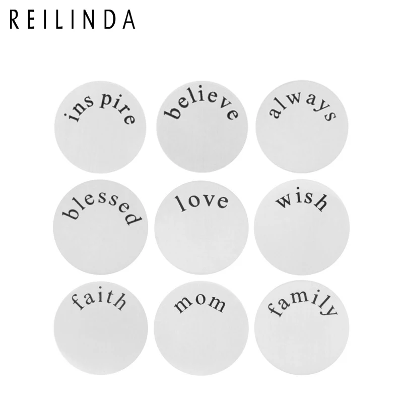 5PCS wholesalesale Floating plate 316L Stainless steel Charm Window Plate fit for 30mm Locket Jewelry pendants LSFP01 | Украшения и