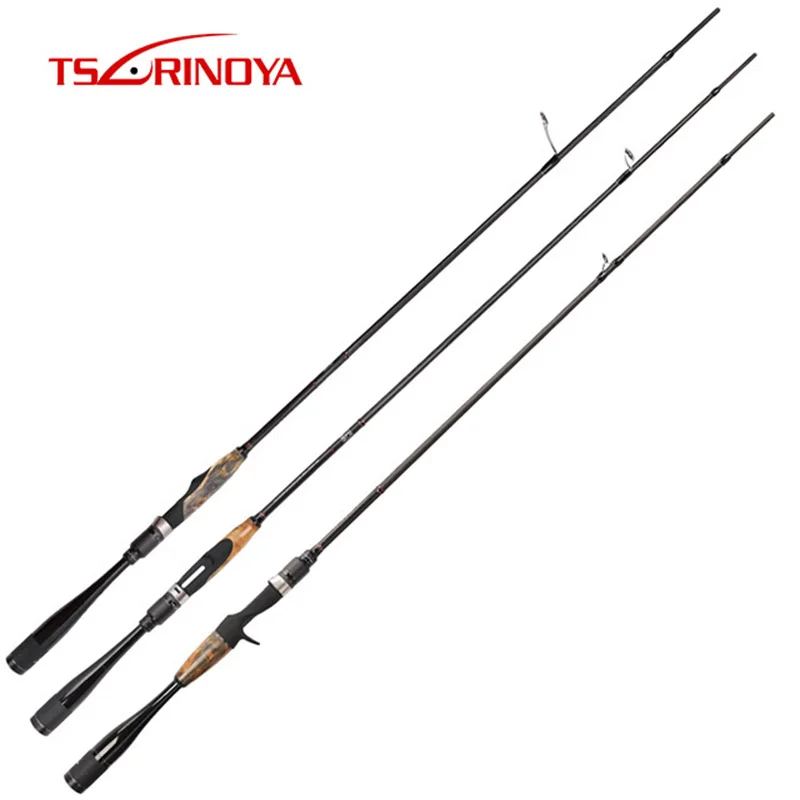

TSURINOYA Fishing Rod 1.96m/2.01m L/ML Power FUJI accessories Ultra-light Weight Carbon Handle Spinning Casting Rod AGILE serial
