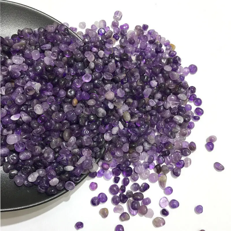 

Wholesale 50g Semicircle Natural Amethyst Stone Amethystine Gravel Rock Crystal Quartz Raw Quartz Crystals Natural Stones