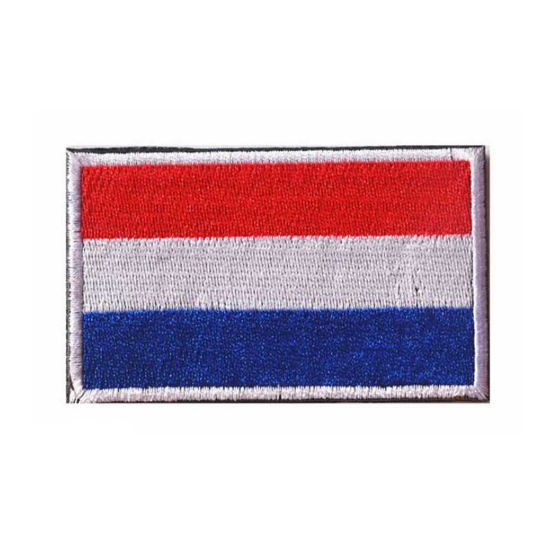 

Netherlands Holland Dutch National Flag Embroidery Embroidered Patch Patches Military Tactical Shoulder Armband Fabric Sticker