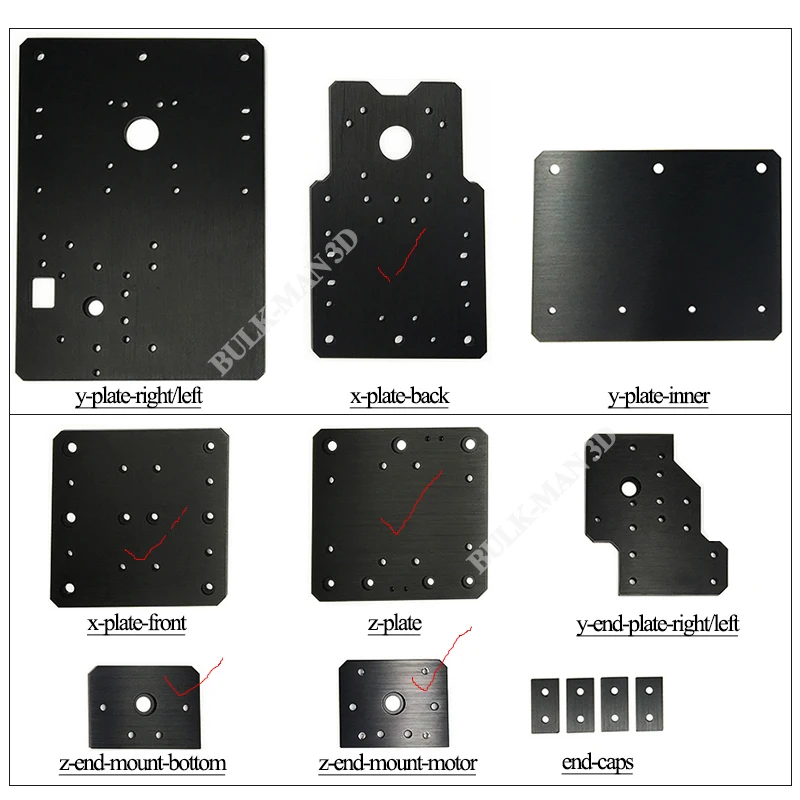 

Custom listing!WorkBee Aluminum Plates kit for WorkBee CNC Router Machine, CNC Engraving Machine