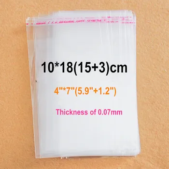 

1500 X (4"*7") Thick Clear Self-adhesive Resealable Bags Buddha Beads Dust Proof Bag Wholesale