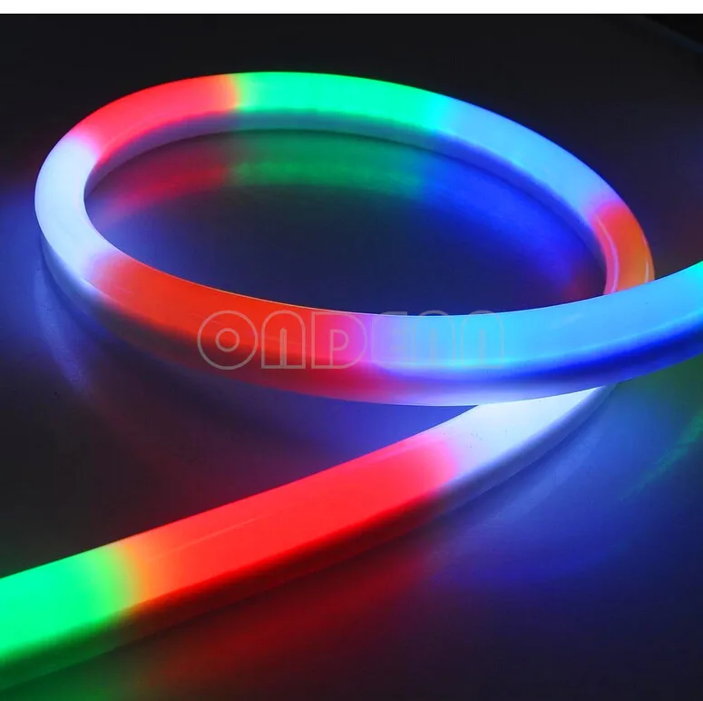 RGB светодиодный гибкий неоновый светильник 2 провода с 80led/m AC110V 220V LED Flex Tube Light CE RoHS