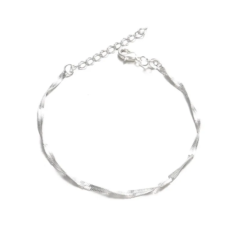 NEW Beads anklets for women Ankle Bracelet Women Anklet Adjustable Chain Foot Beach Jewelry for gift Sandals Pulseras J28#N (6)