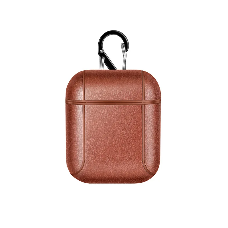 

For Airpads PU Leather Cover For Apple airpods Charging Case Headphone Wireless Bluetooth Earphone Protector