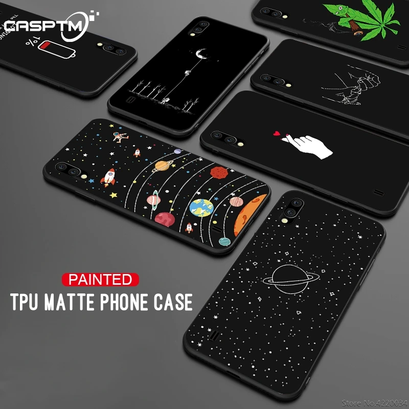 

Matte TPU Pattern Case For Samsung M30 M20 M10 A20e A2 Core Thin Soft Silicone Cover For Samsung Galaxy M30 M20 M10 Fashion Case
