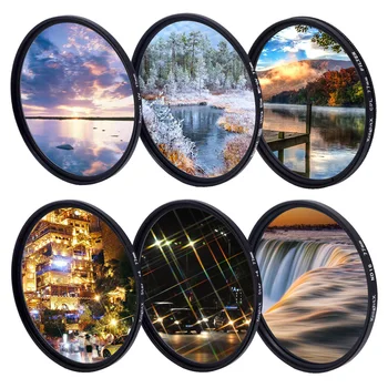 

FLD UV CPL polarizing ND Star line Filter Camera Lens Filter For canon eos sony nikon 52mm 55mm 58mm 67mm colse up Macro