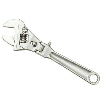 

1Piece 10 Inch Adjustable Wrench Folding Handle Dual-Purpose Pipe Wrench Ratchet Spanner Key Hand Tool Multi Tool