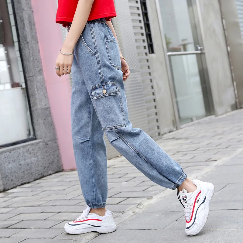 Women Summer 2019 Mom Jeans Jeans Casual Denim Pants Boyfriends Jeans Femme Trousers Ripped Jeans Vintage Retro