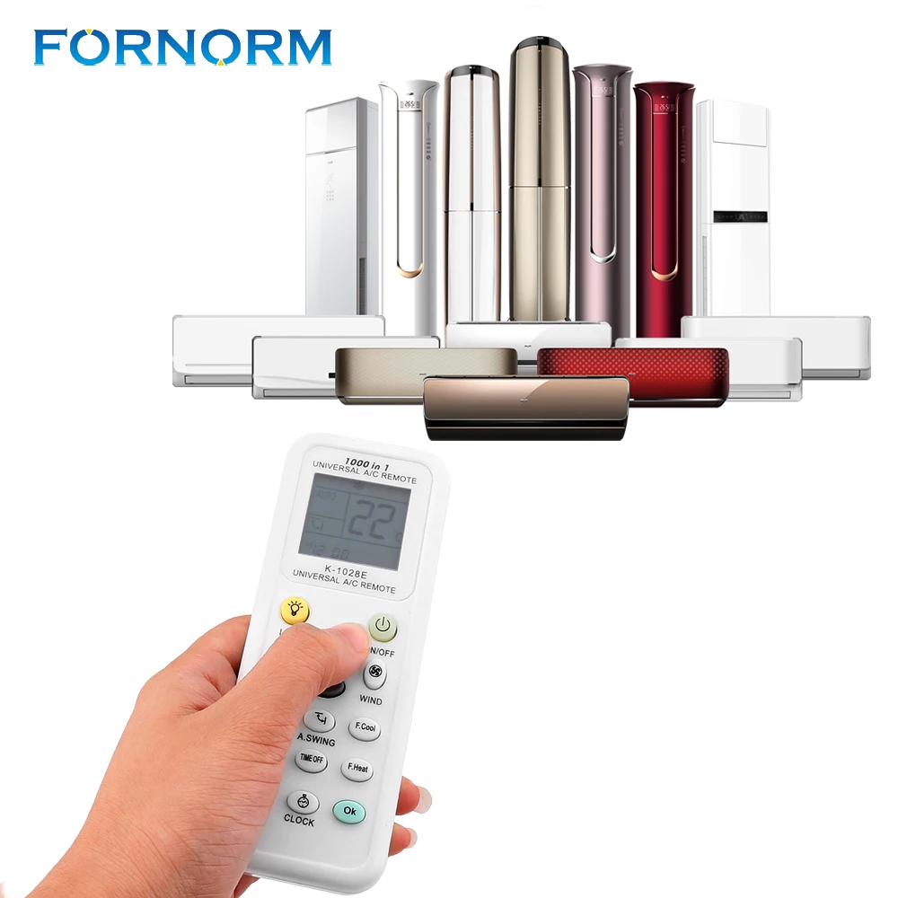 

FORNORM Universal Remote Control K-1028E A/C Digital LCD Air Conditioner Low Power Consumption with backlight
