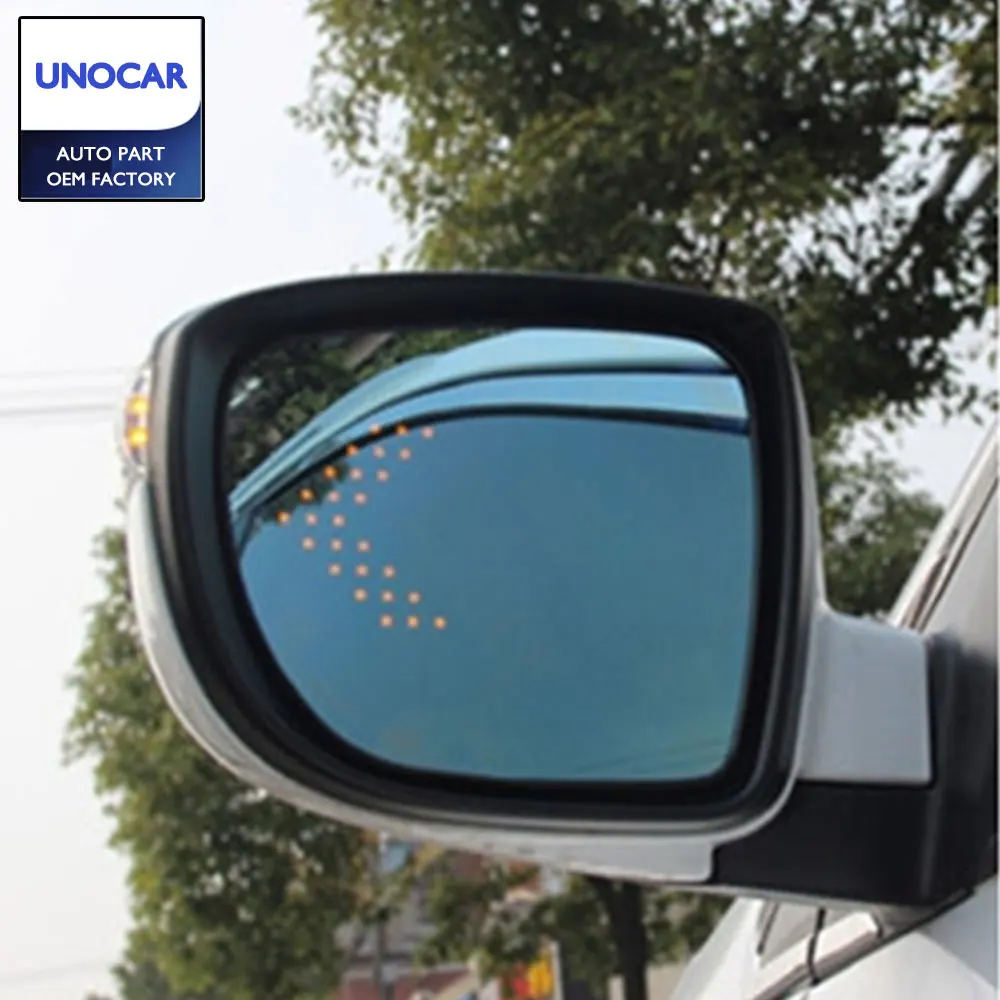 LED heating side turn signal blue curvature anti defogging dazzling