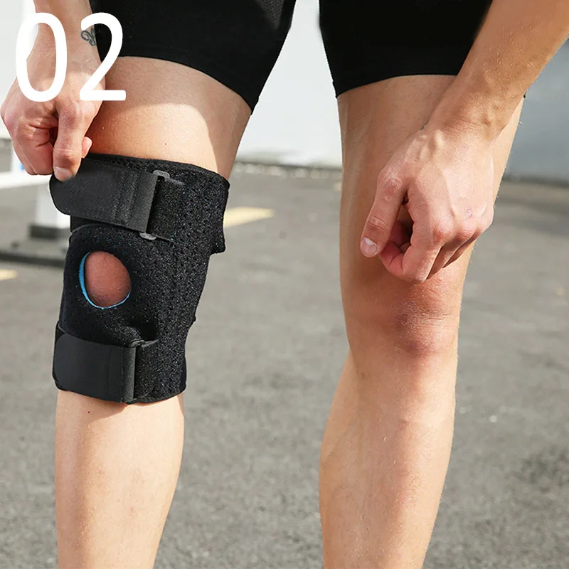 1 шт. наколенники Meniscus силикагель Пешие прогулки бег баскетбол колено поддержка дышащие спортивные C55K распродажа - Цвет: 2
