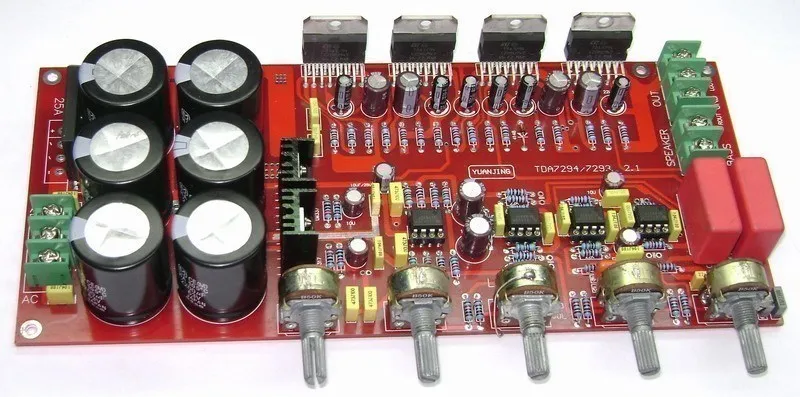 2 1 Плата усилителя мощности TDA7294 2X80W + 160W|subwoofer amplifier board|amplifier boardtda7294 2.1 |