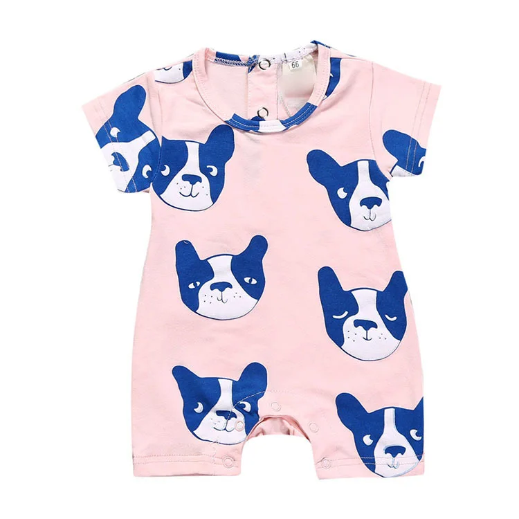 

Fashion Baby Girls Boys Romper 100% Cotton Newborn Infant Toddler Baby Clothing 2019 New Summer Face Moujik Baby Jumpsuit