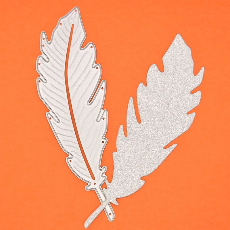 Feathers Metal Cutting Dies Scrapbooking Photo Album Embossing