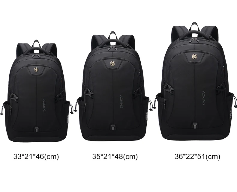 Aoking, модный мужской рюкзак, водонепроницаемые дорожные сумки, мужские удобные рюкзаки из полиэстера, три размера, рюкзак для компьютера, ноутбука