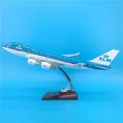 Prenoy 47 см смолы KLM B747aircraft модель Нидерланды Airlines Airways модель Holland Boeing 747 самолета Airbus стенд модель KLM