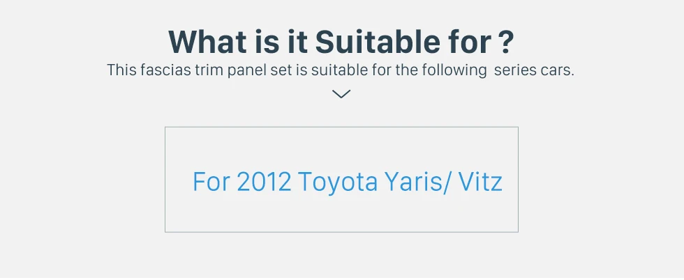 What is it Suitable for? Ingenious Double Din 2012 Toyota Yaris Vitz LHD Car Radio Fascia Stereo Dash CD Trim Bezel Audio Cover 