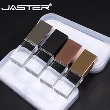 JASTER модный Кристальный USB флэш-накопитель Пользовательский логотип cle USB 2,0 4 ГБ 8 ГБ 16 ГБ 32 ГБ 64 Гб свадебный подарок (более 10 шт бесплатный логотип)