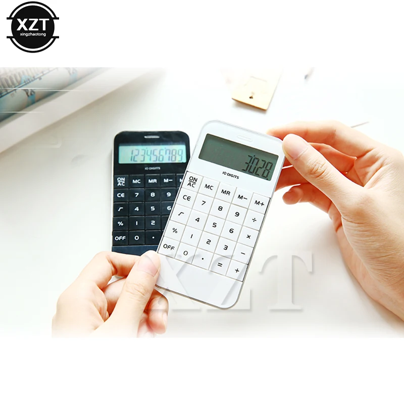 

Office Home Portable Calculator Office worker School Calculator Portable Pocket Electronic Calculating Phone Shape Calculator