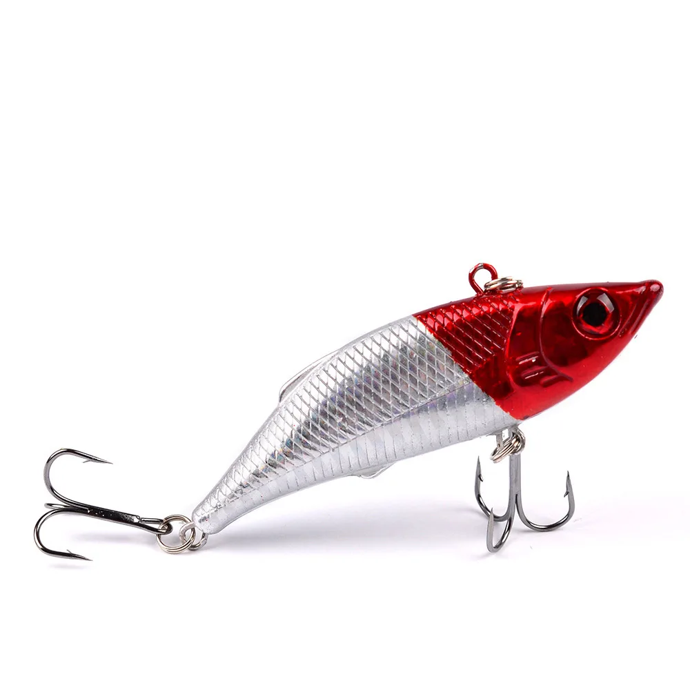 5 шт. погремушка Vib жесткая приманка для рыбалки 7,5 см 10 г искусственные приманки 6# крючки Вибрационный Вуфер