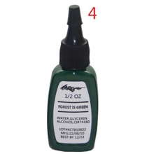 FOREST является зеленого цвета, Перманентный макияж, пигмент, профессиональное коричневое 15 мл/бутылка(1/2 OZ) косметические чернила для татуировки краски для лица губ для бровей 5 шт./лот