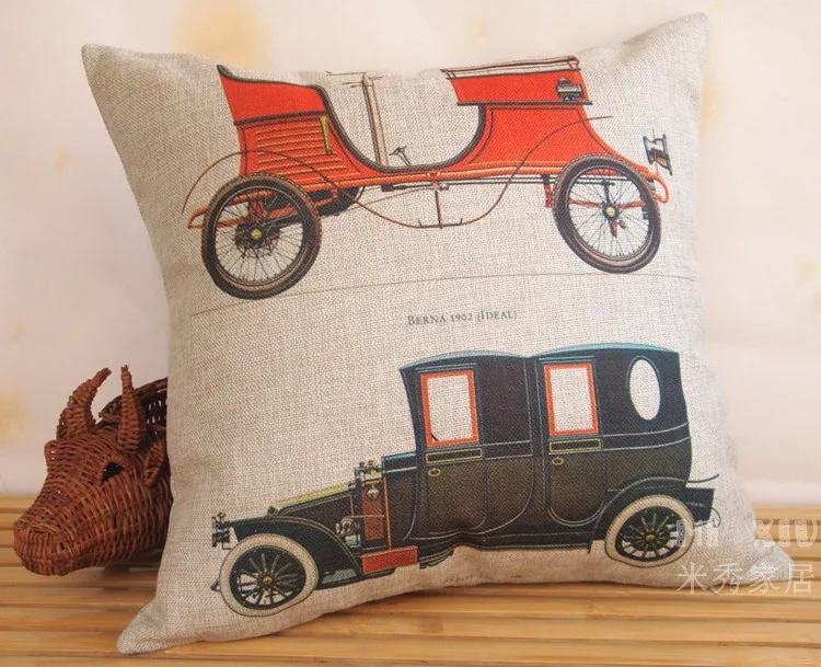 Best Vintage Classic Car Cushion cover,Retro pillow cover Office cushions Home Decor Sofa cushions 45cm*45cm