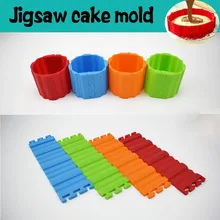 1 шт. комбинация силиконовых форм для торта DIY сплайсинга многоформенный духовой лоток для торта Форма для выпечки Кухонные силиконовые принадлежности для торта
