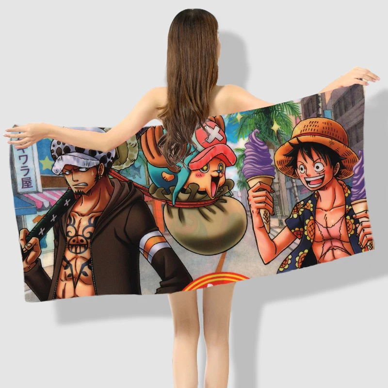 Anime Manga One Piece  Bath Towel  Beach Towel 001