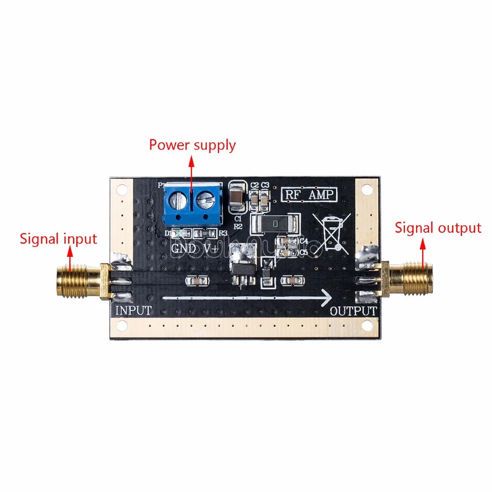 TSBB5089 RF AMP модуль усилитель мощности плата 50 МГц 6 ГГц широкополосный 20 дБ