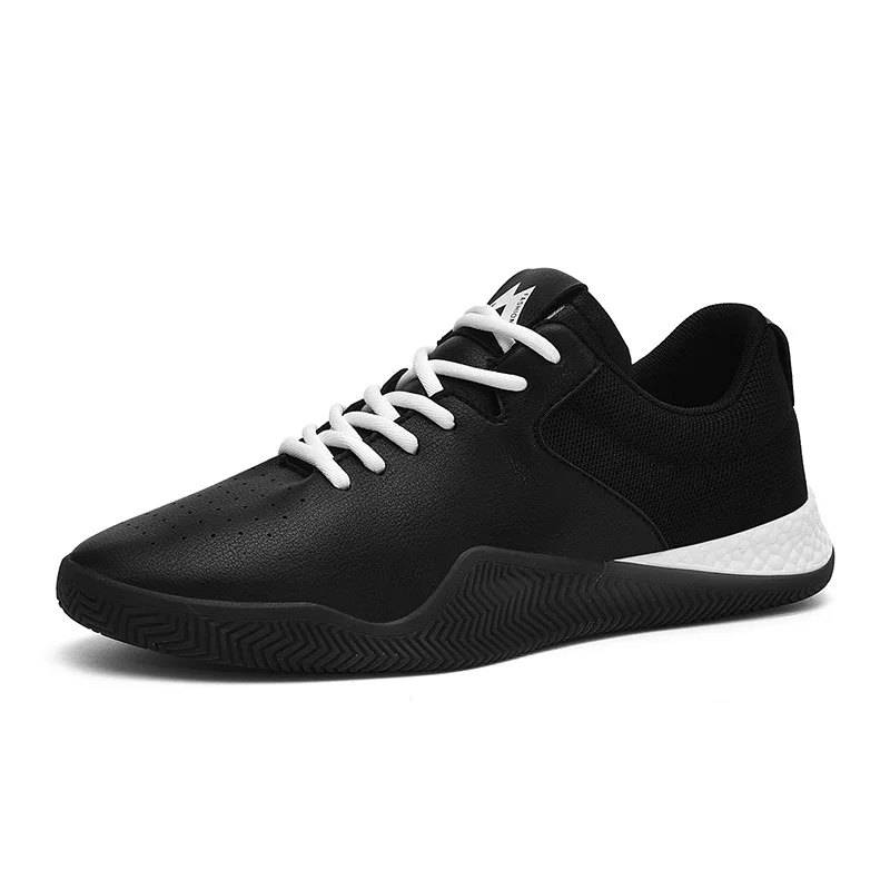 

2019 New Men Sneakers Breathable Lace up Black White Red Male Casual Shoes Trainers Shoes Tenis Masculino Adulto