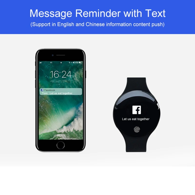 

Bluetooth Smart watch Touch Screen Smartwatch Motion detection Wearable Devices Pedometer Fitness Bracelet Watch For IOS Android