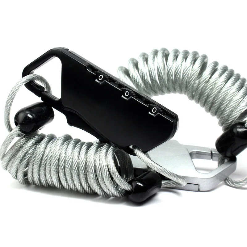 

3 Digital Security Lock Cable MTB Mountain Bicycle Code Cable Lock Road Bike Anti-theft Electric Password Lock Accessories