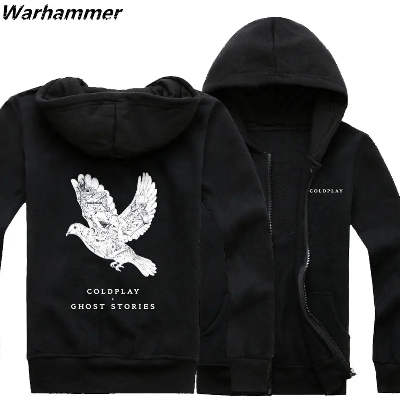 Coldplay rock England band mens thick hoodie sweatshirt coldplay ghost