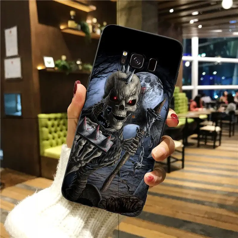 Babaite Grim Reaper Череп Скелет популярный дизайн чехол для GALAXY s7 edge s8 plus s9 plus s5 s6 edge - Цвет: A13