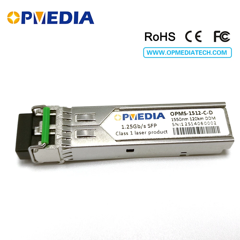 

Extrem Compatible 1000base-zx,1.25G 1550nm 120km SFP transceiver, optical module with DDM and LC connector