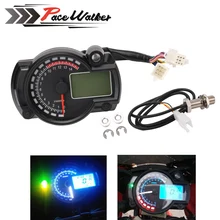 FREE SHIPPING 2016-2017 15000rpm modern RX2N similar LCD digital Motorcycle odometer speedometer adjustable MAX 299KM/H meter