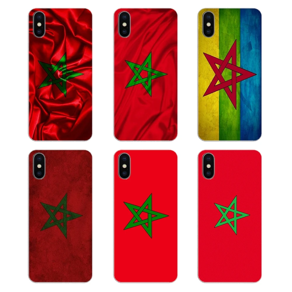

Silicone Phone Shell Cover For Samsung Galaxy A5 A6 A7 A8 A9 J4 J5 J7 J8 2017 2018 Plus Prime MA Maroc Morocco Flag Banner