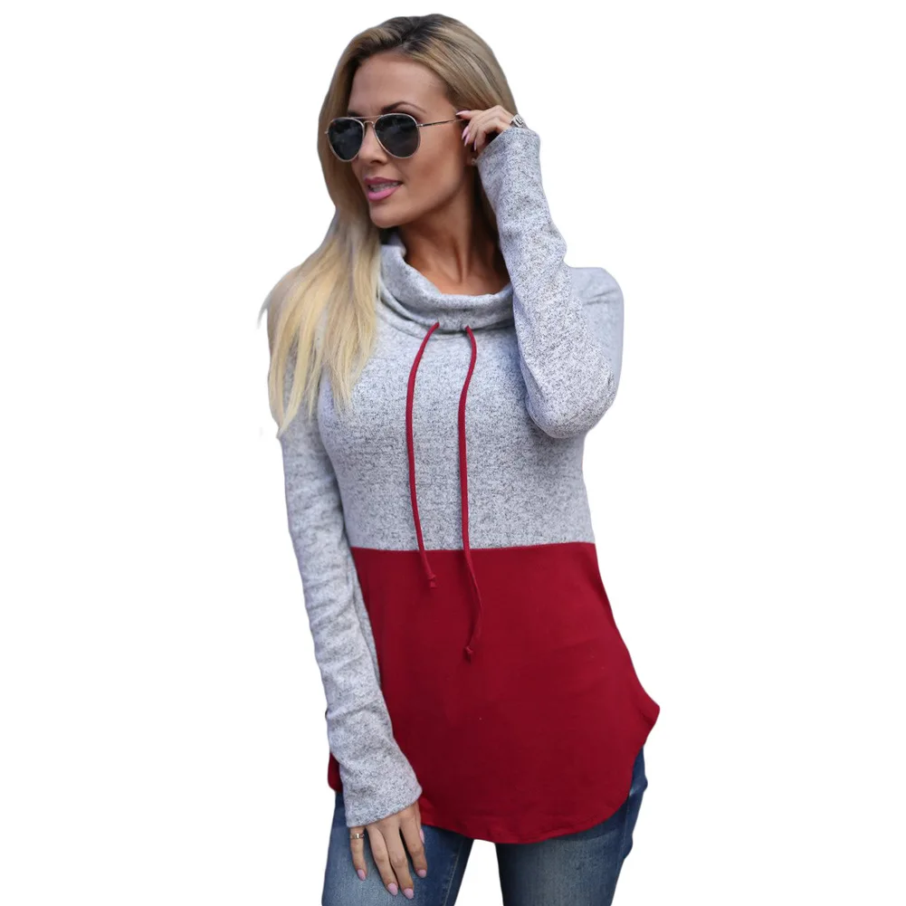 Autumn new women's wear design, cloak, high necked long string, long sleeved lady's coat