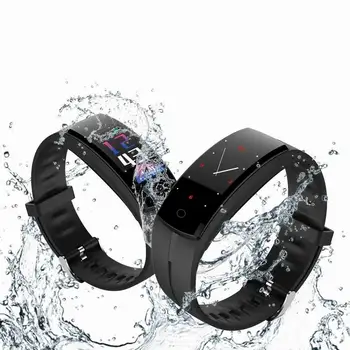 

Waterproof Alarm Clock QS100 Smart Fitness Bracelet Heart Rate Blood Pressure Meter Tracking Monitor Smart Watch Android IOS