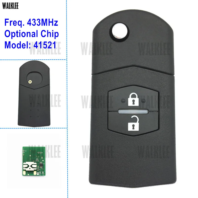 

WALKLEE Auto Remote Key for Visteon 41521 for MAZDA M2 M3 M5 M6 M8 MPV Demio Axela Premacy Atenza 433 MHz