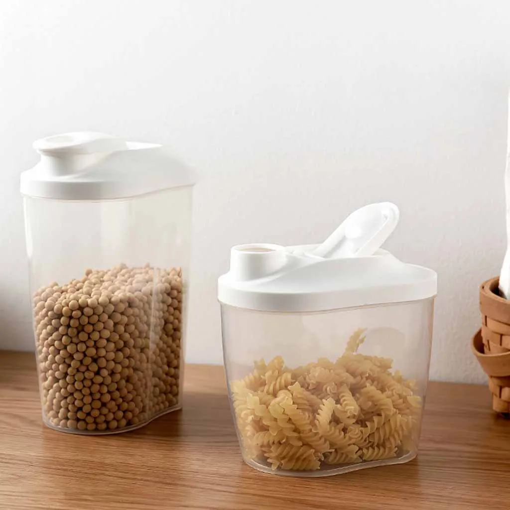 Пластиковый диспенсер для зерновых культур, ящик для хранения пищи, кухонный пищевой для зёрен контейнер для риса, Хорошие кухонные принадлежности, контейнер для хранения зерна