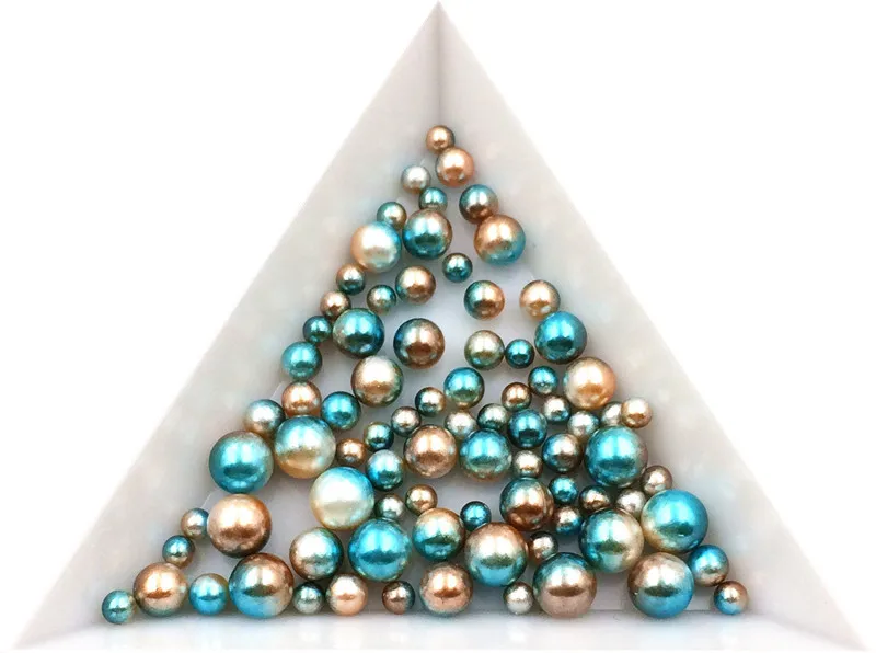 

3/4/5/6/8mm No Hole Imitation Pearls Round Loose Beads Garment Handmade DIY for Jewelry Making /Nail Art /Phone Accessories 9#