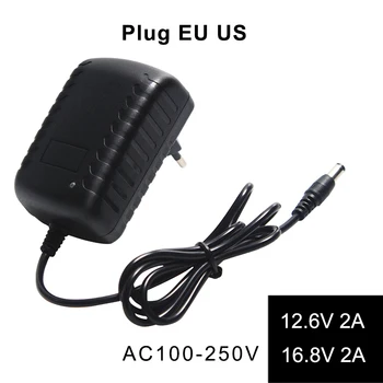 

Lithium Battery Charger 12.6V 2A 16.8V 2A EU/US Plug With DC Plug 5.5MM*2.1MM Portable Charger EU/US Plug Wall Charger