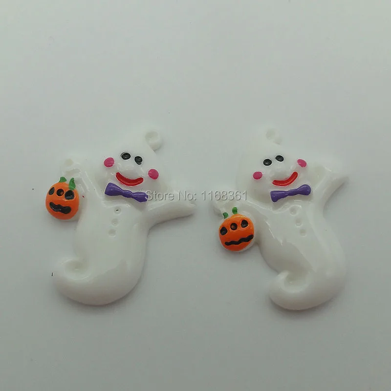 1pcs/lot resin flat back Halloween happy phantom 32mm Cabochons Scrapbooking Hair Bow Center DIY Christmas decration C103-4